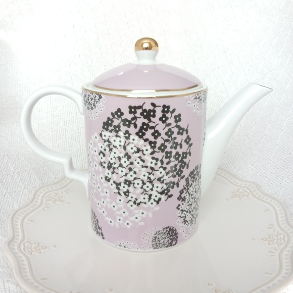 Grace Fine Ceramic Purple Floral Teapot - Picture 3 of 13